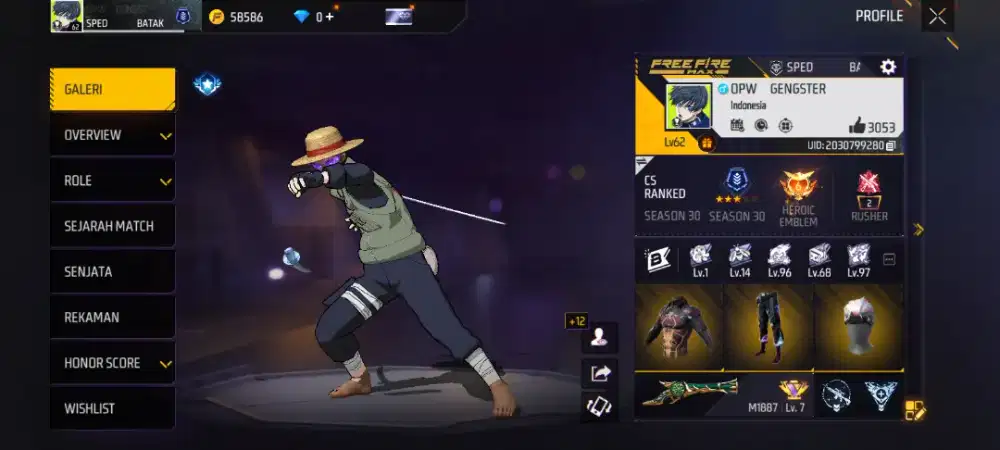 AKUN GAME FREEFIRE