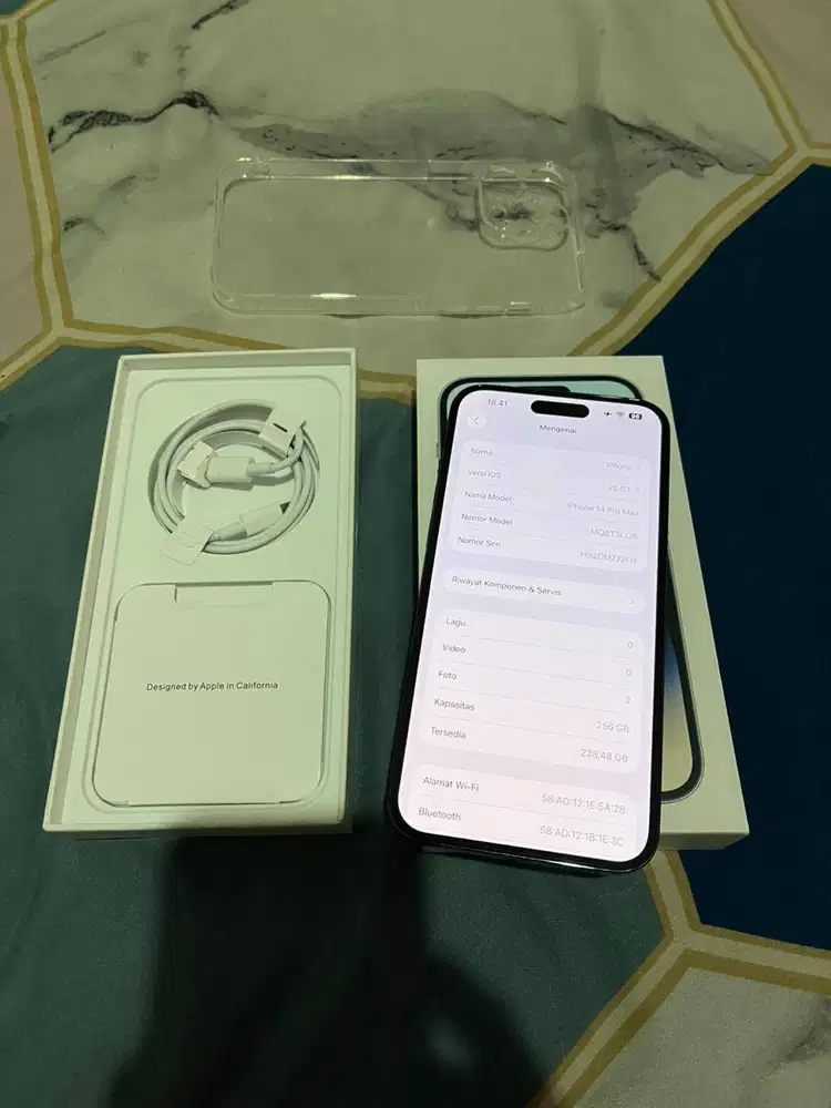 Iphone 14 Pro Max 256Gb Black All Operator Bh 87% Fullset Mulus IOS 26
