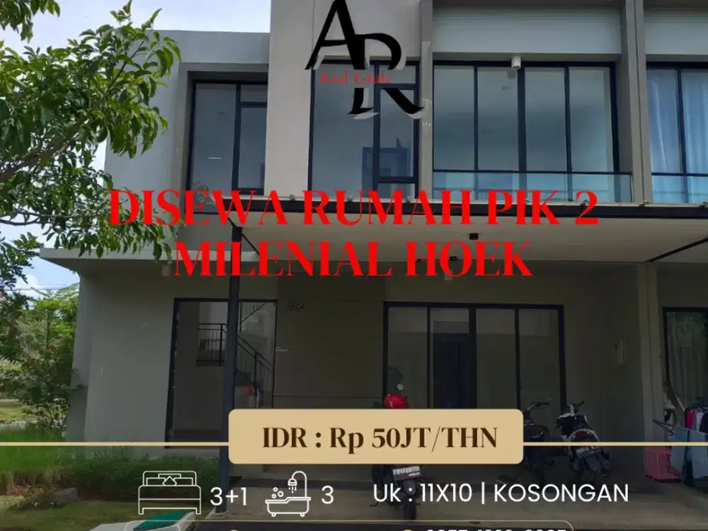 Disewa cepat rumah PIK 2 milenial posisi hoek
