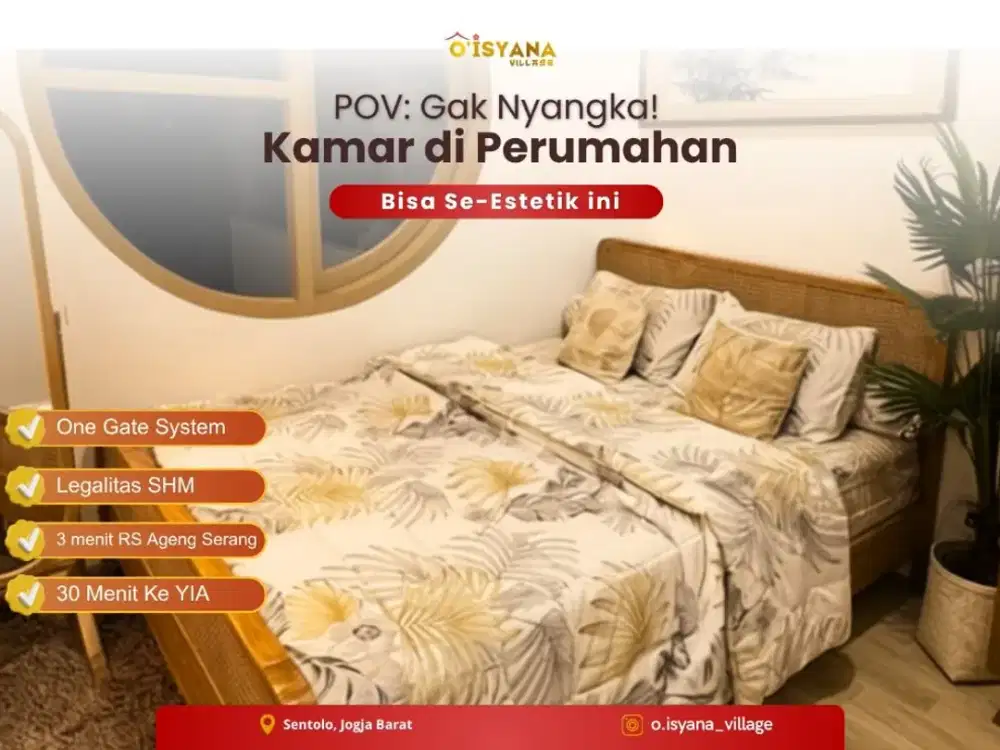 RUMAH ALA JEPANG MODERN 400m KE SMPN 2 SENTOLO DI JOGJA