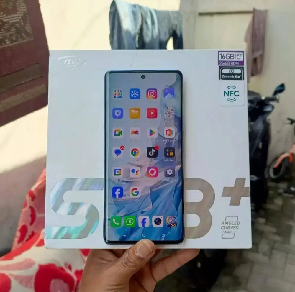 Itel S23+ 8/256gb layar edge amoled