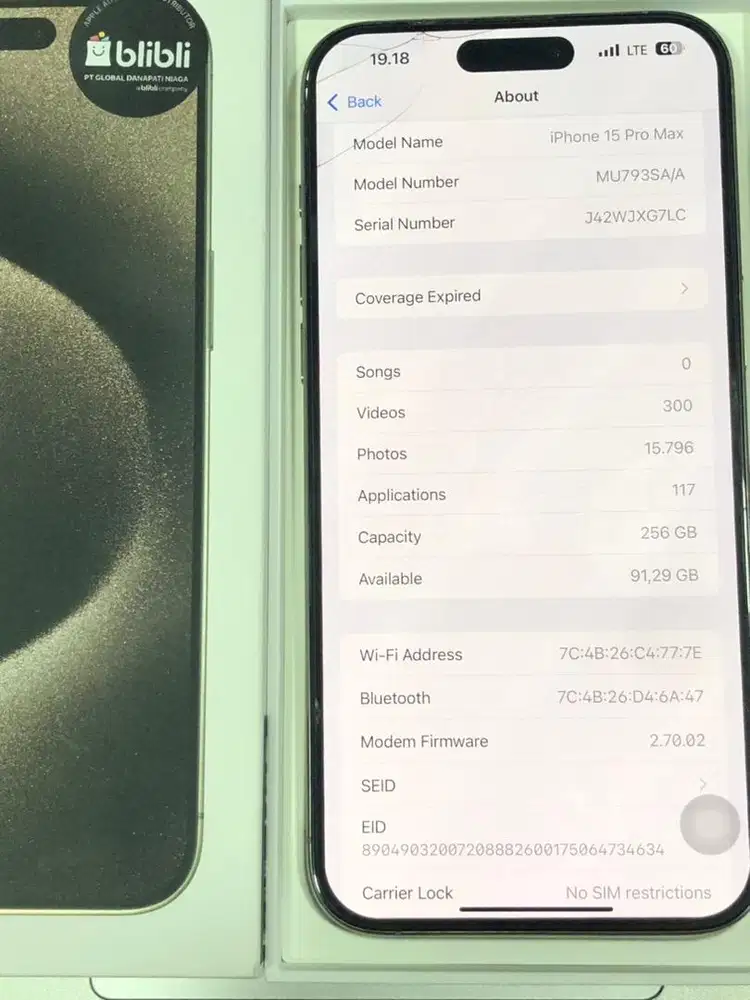 iPhone 15 Pro Max 256G Natural Titanium
