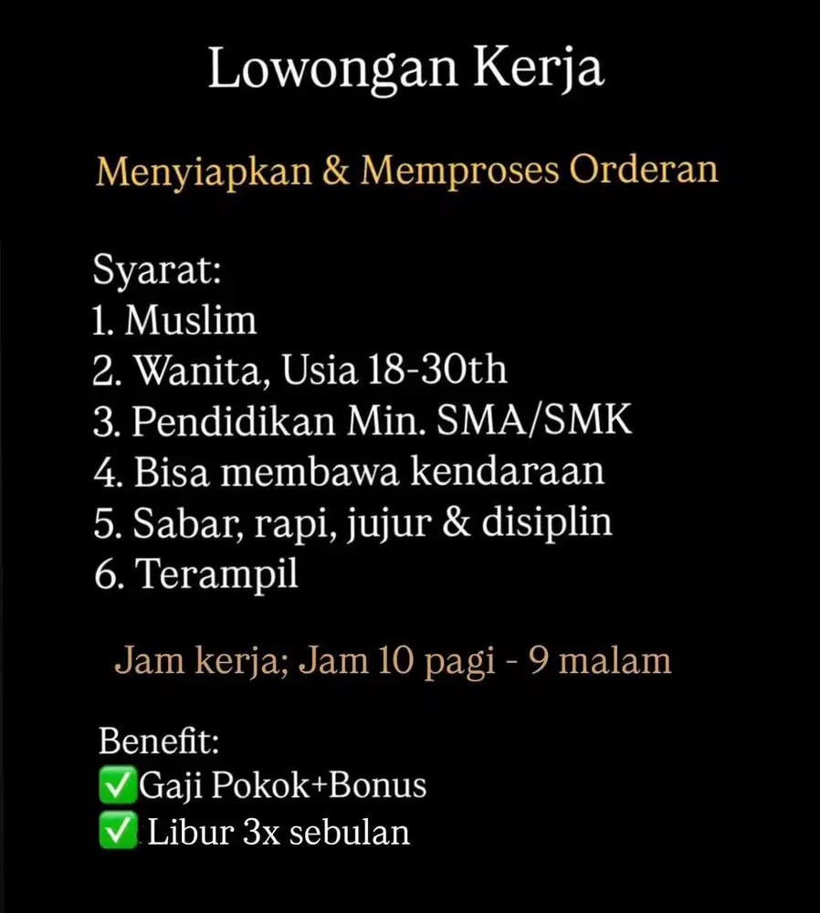 lowongan kerja jaga stand