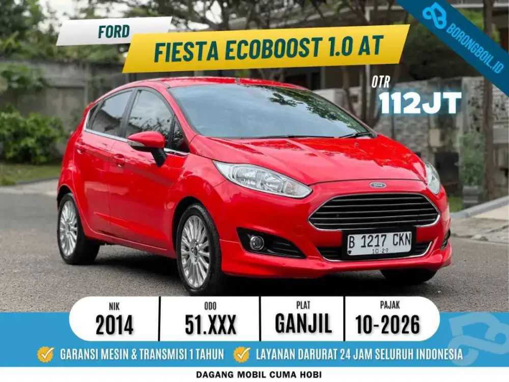 Ford Fiesta Ecoboost 1.0 AT 2014  SIAP PAKAI