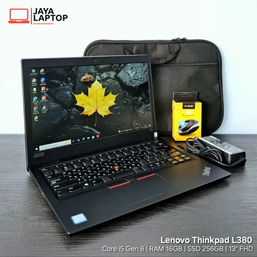 Lenovo Thinkpad L380 Core i5 G8 RAM 16GB SSD 256GB Laptop Second Bekas