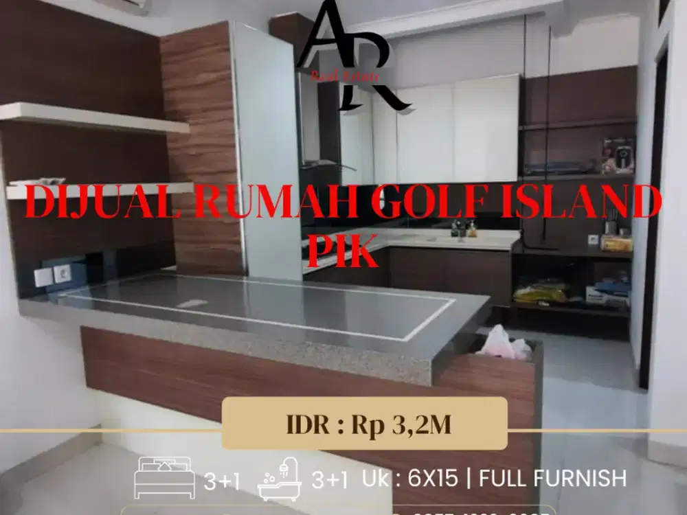 DI JUAL CEPAT  RUMAH GOLF ISLAND PIK