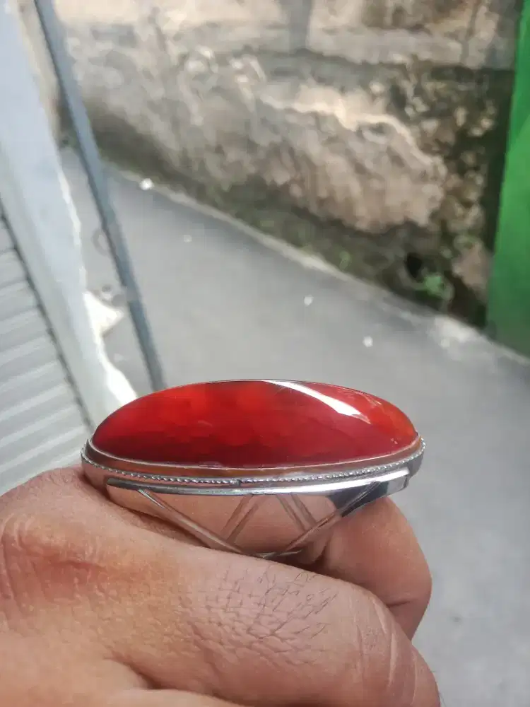 Batu pandan merah sisik betok