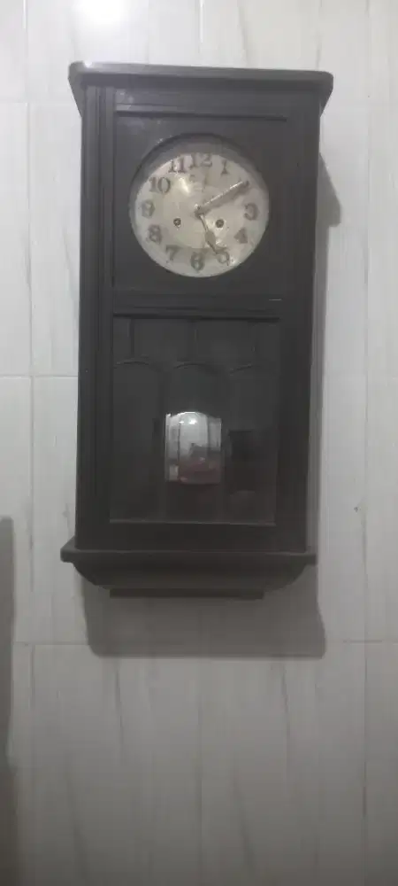 Jam Dinding Antik Junghans Lubang 2 Puteran Tanpa Baterai