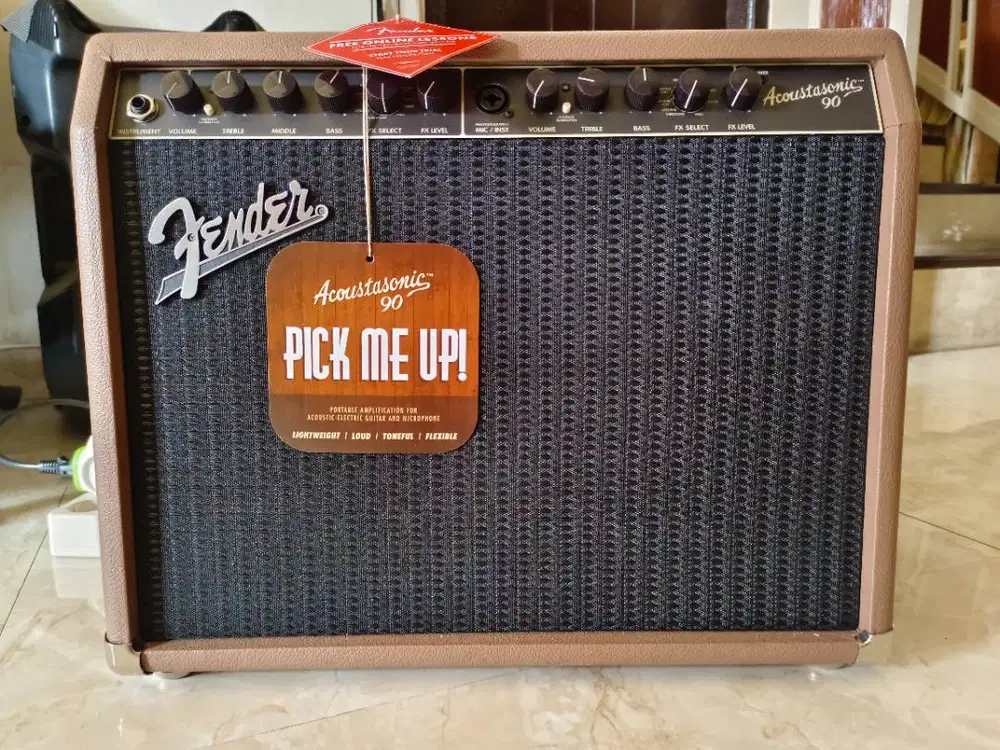 Fender Acoustasonic 90 90W Combo akustik Amplifier Ampli Gitar
