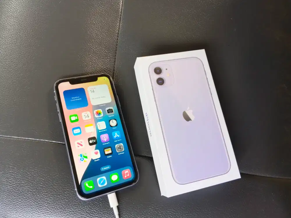 Iphone 11 128gb purple baru