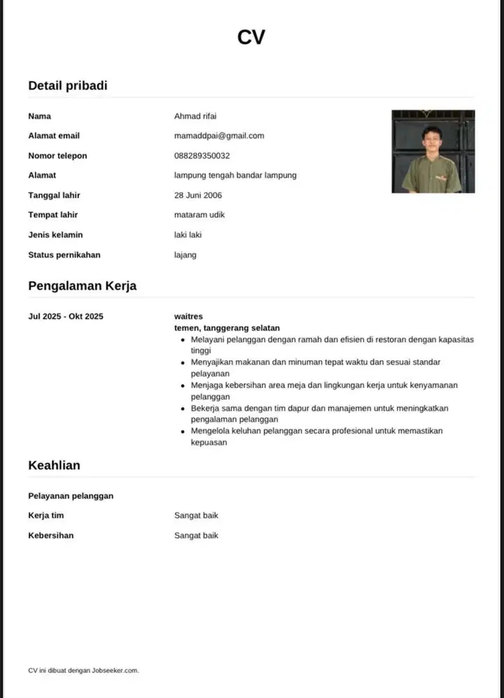 cari lowongan kerja