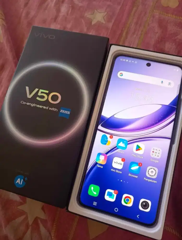 vivo V50 5G ram 12/256 fulset mulus