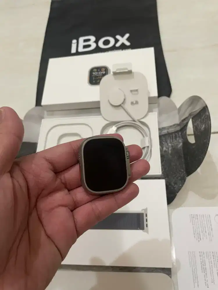 Apple watch iwatch Ultra 2 Resmi IBOX fullset lengkap original mulus