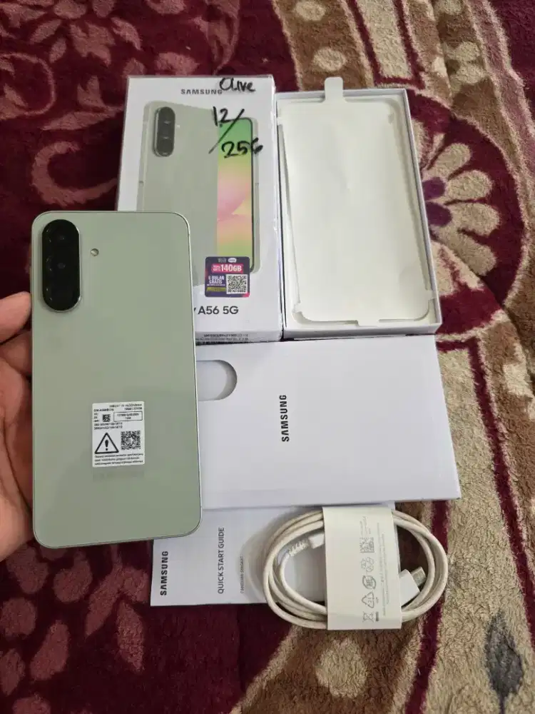 samsung A56 ultra ram 12/256gb garansi 24-08-2026 ,fulset  original
