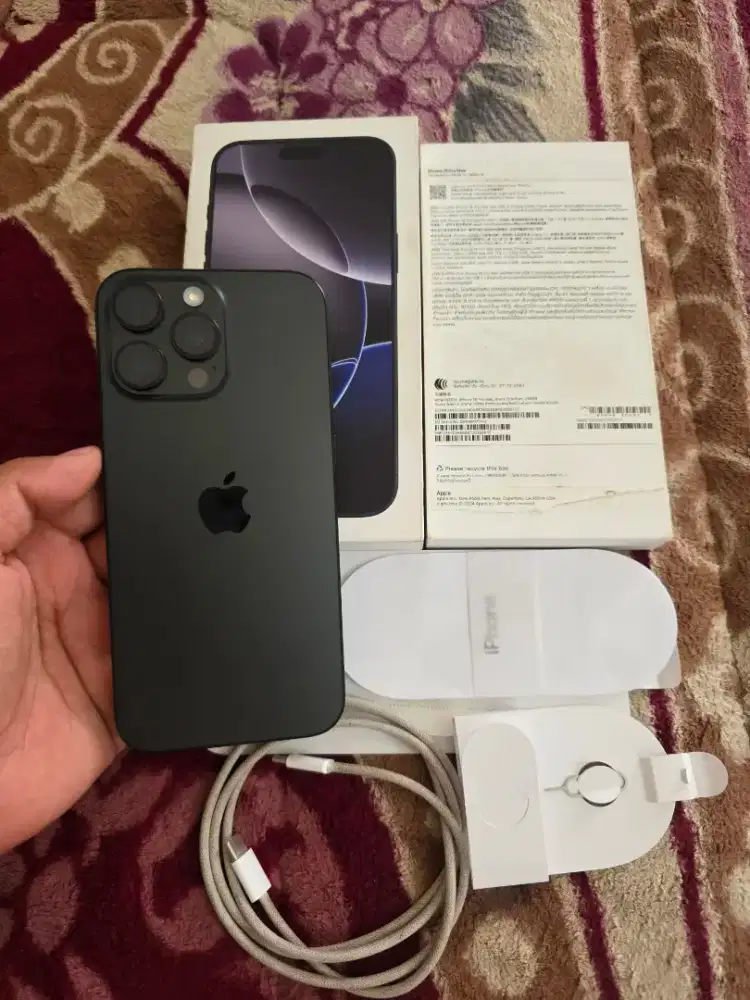 iphone 16 pro max 256gb resmi bea cukai,imei udh terdaftar bea cukai