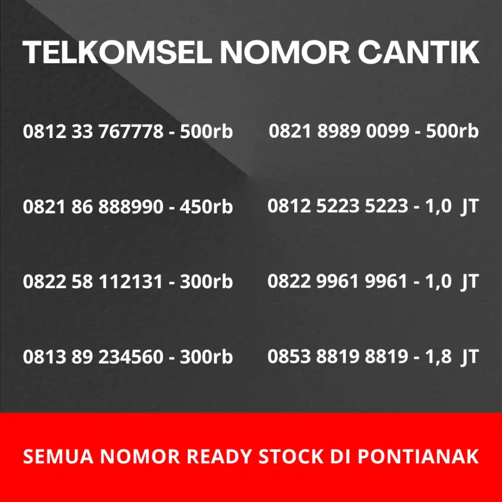 NOMOR CANTIK TELKOMSEL