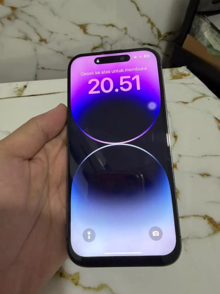 Jual cepat iphone 14 pro 128 lengkap dus