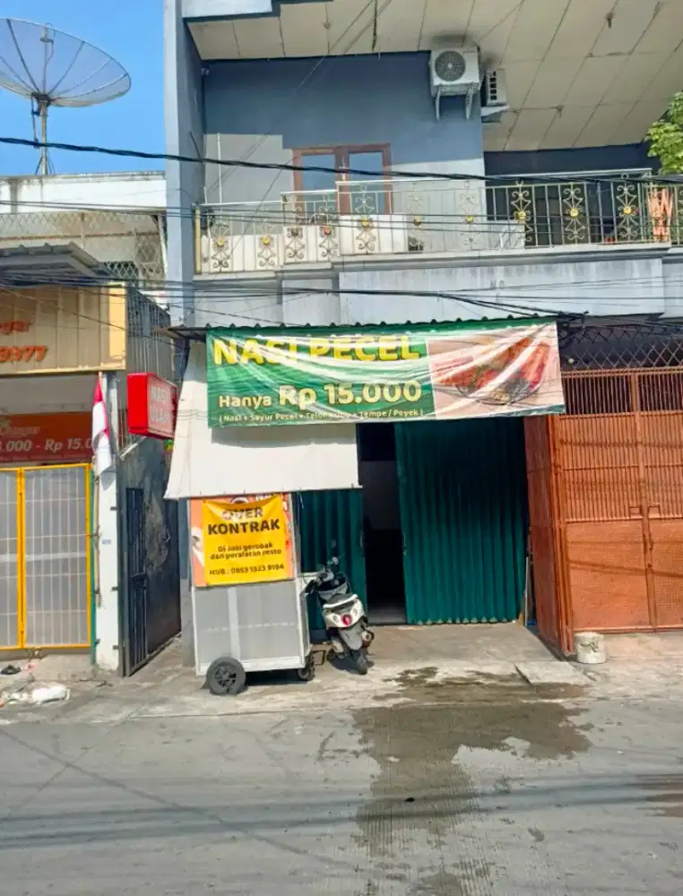 Over kontrak kios usaha di jalan raya jelambar
