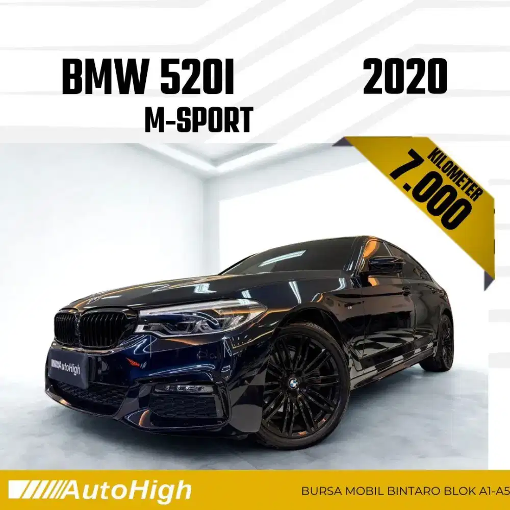 DP10% [Km7.000] 520i M-Sport 2020 Black Reg 2021 #AUTOHIGH