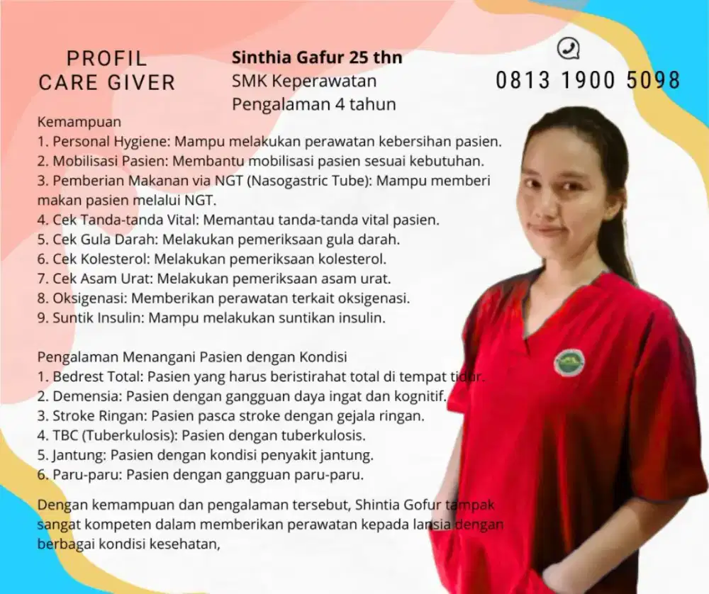 Jasa baby sitter dan perawat lansia