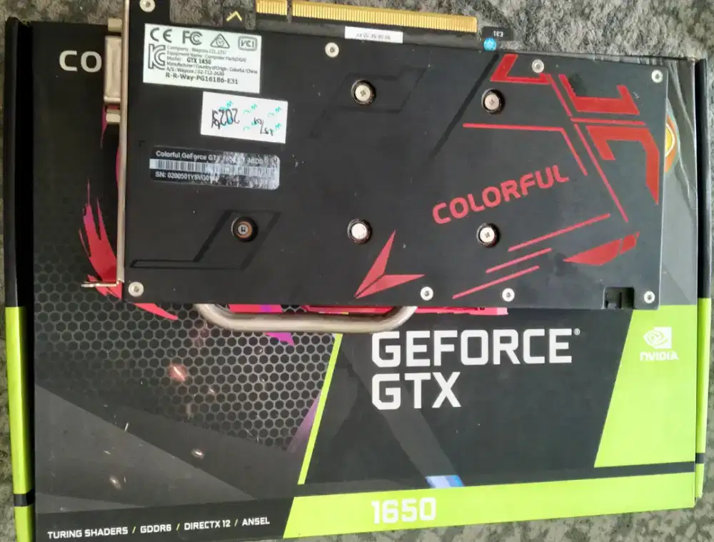 VGA GTX 1650 colorfull grs on 2027