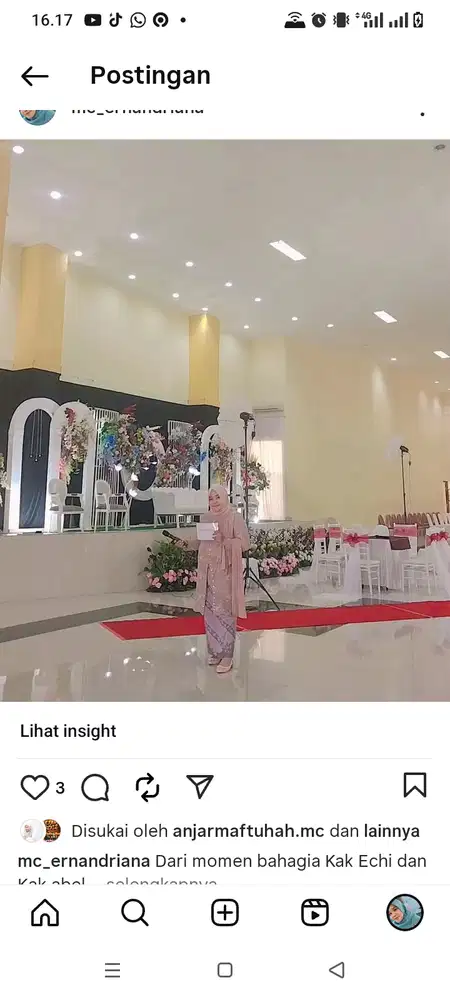 Lamaran, akad nikah, resepsi pernikahan