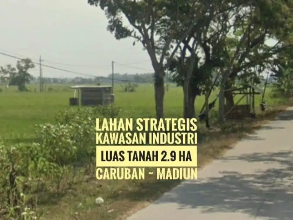 [B], Tanah Kawasan Peruntukan Industri Caruban MADIUN Mantapp