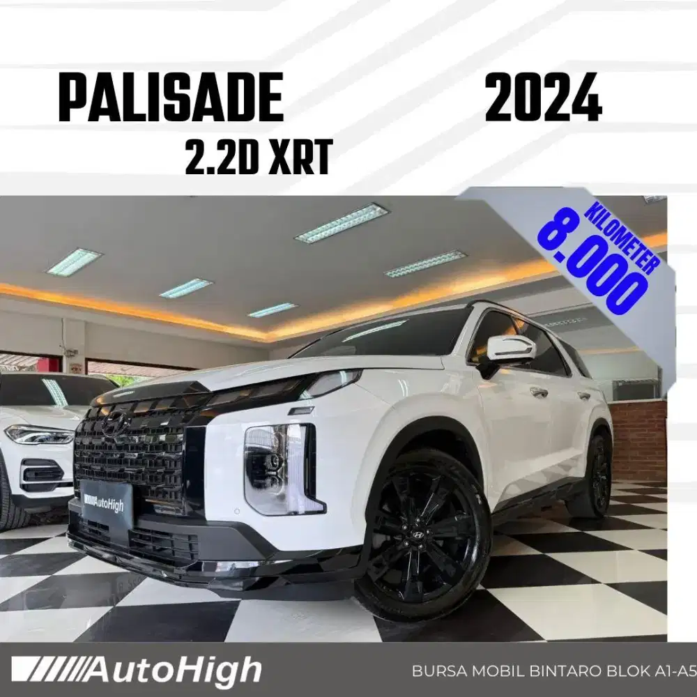 DP10% [Km8.000] Palisade XRT 2024 White Reg 2023 #AUTOHIGH