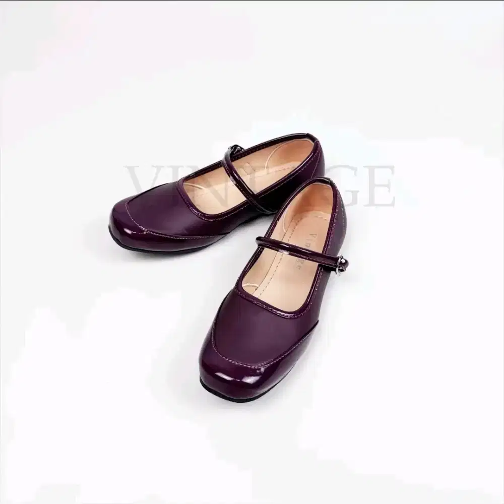 Sepatu flatshoes burgendy