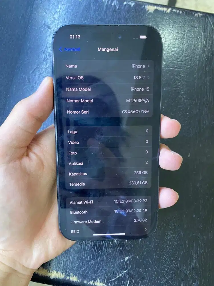 Iphone 15 256 ibox bh 100%