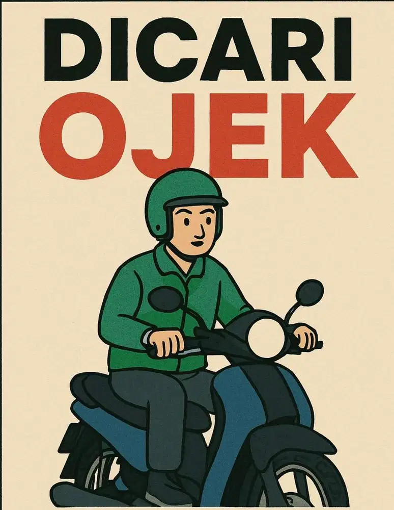 dicari driver ojek untuk antar jemput