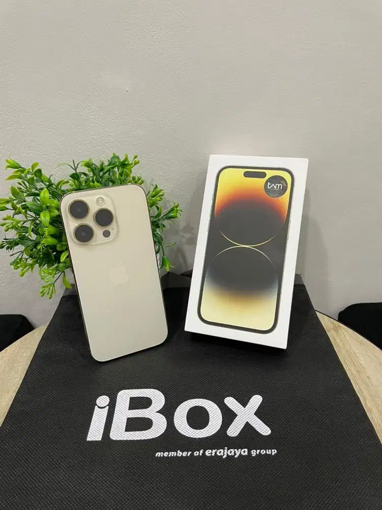 IPhone 14 Pro 128GB iBox Gold mulus Fullset Ori BH 90% 3Utool 98