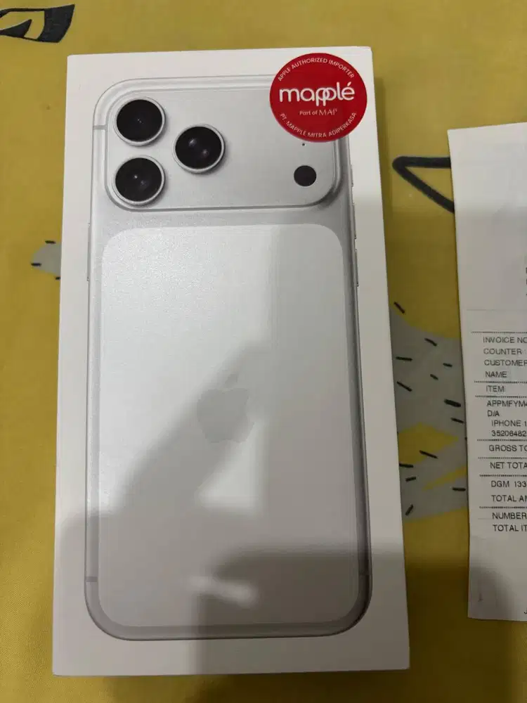 Apple iphone 17 Pro Max 256GB Silver New Segel Box Garansi Digimap