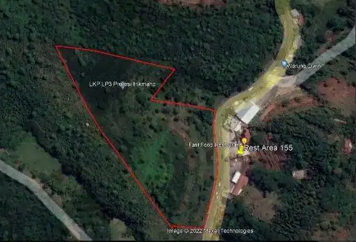 Tanah Murah Shm 18000 M2 Pinggir Jalan Raya Panawangan