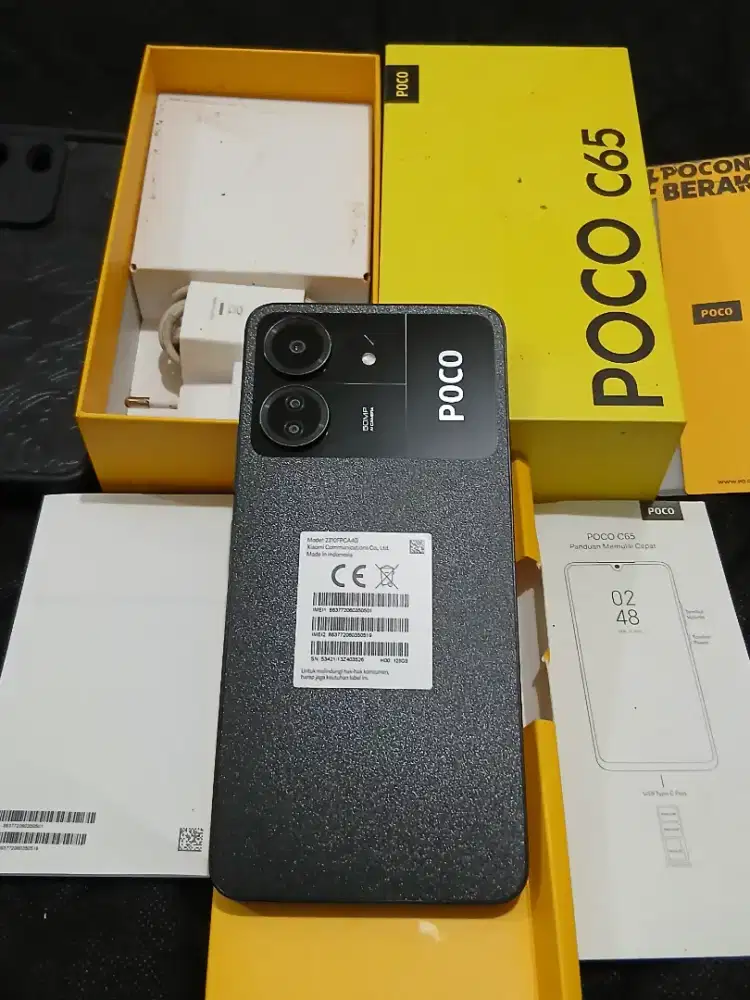 Poco C65 Nfc 6+6/128 Fullset Kumplit
