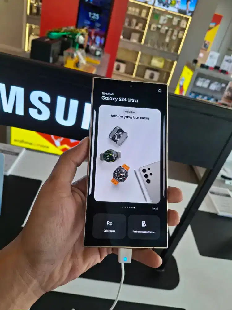 Samsung S24 Ultra Bonus Jam Smart FIT3, Charger Original Dan Speaker