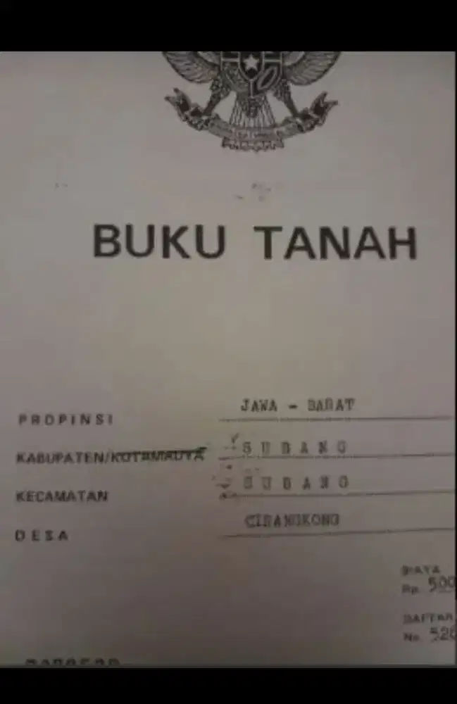 Jual Cepat Tanah SHM 13206 M2 Subang Jawa Barat