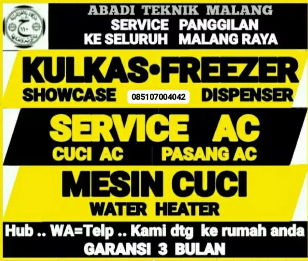 service kulkas ac+(cuci ac 75rb) mesin cuci w.heater servis panggilan
