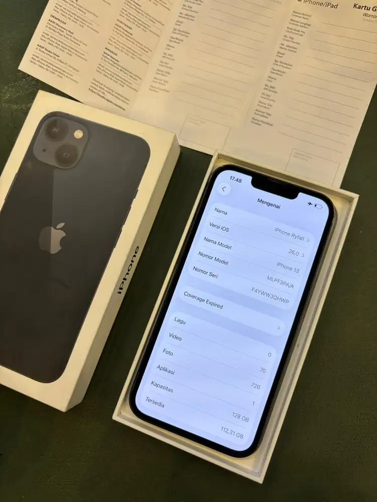 IPHONE 13 128 RESMI IBOX
