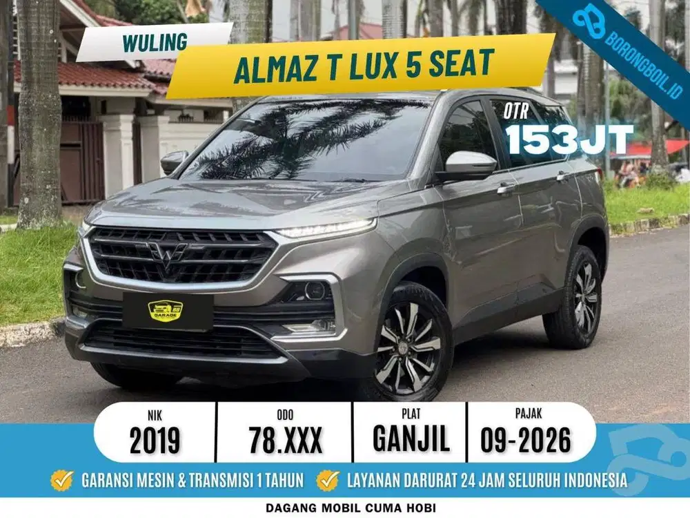 ALMAZ 1.5 T LUX CVT 2019 ABU-ABU KM 78rb PAJAK PANJANG 09-26
