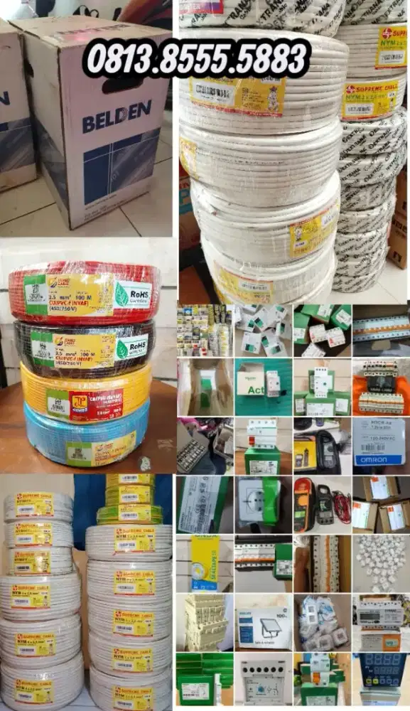 Menampung/membeli kabel kabel sisa proyek