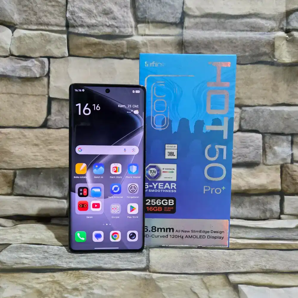 Infinix Hot 50 Pro Plus 8/256 4G Silver Fullset Segel Normal Mulus 98%