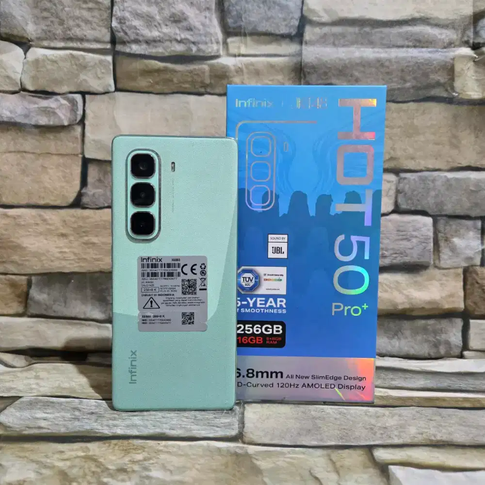 Infinix Hot 50 Pro Plus 8/256 4G Green Fullset Segel Normal Mulus 98%