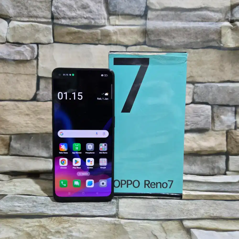 Oppo Reno 7 8/256 4G Fullset Segel Normal Mulus 98%