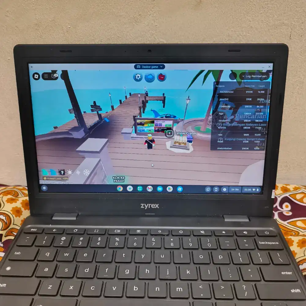 LAPTOP ZYREX CHROMEBOOK RAM 4GB LAYAR 12 INCH SLIM