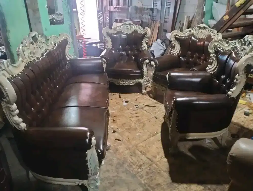 1 Set Kursi Sofa Jati Lawas