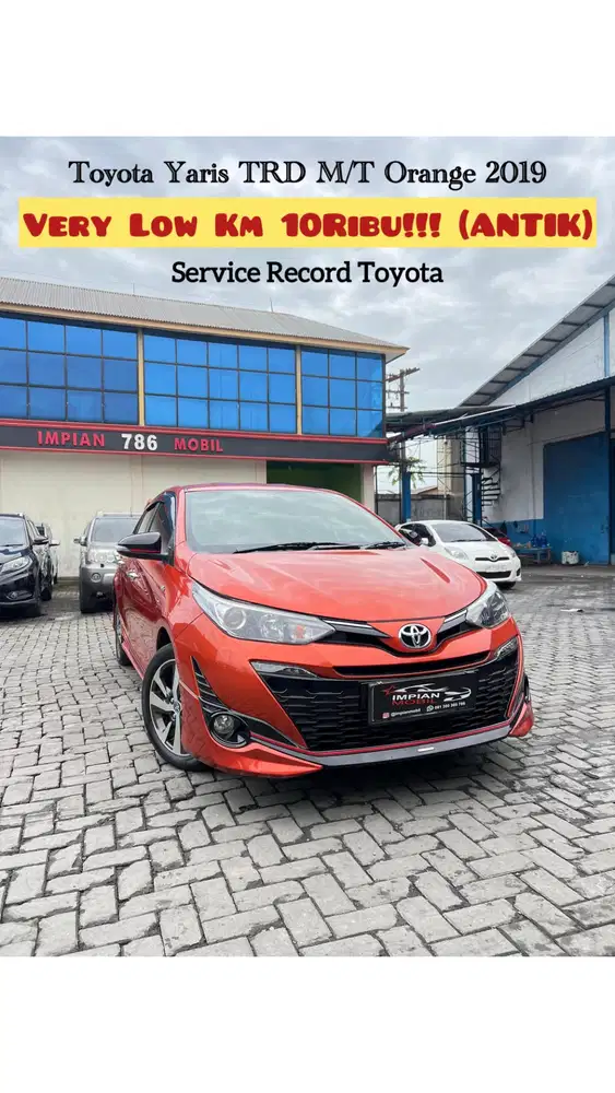 (KM10RB) Toyota Yaris TRD M/T Orange 2019 jazz hrv baleno 2018 2020