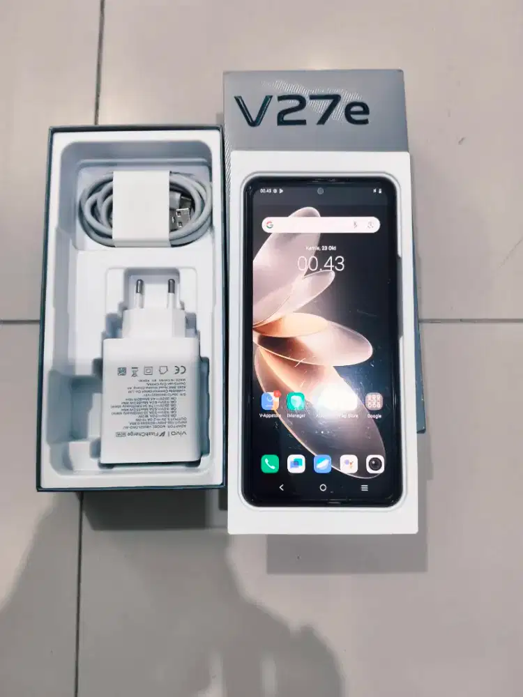 HP VIVO v27e 8+8 256gb WARNA BIRU SECOND