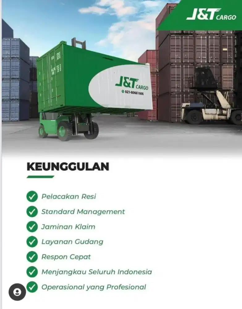 J&TCargo Siap Pickup Untuk Wilayah Jakarta Timur dan utara