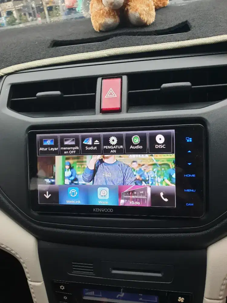 Head unit kenwood 7 inc original new rush / terios + camera